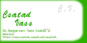 csatad vass business card